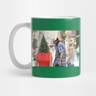 Cat Christmas meme Mug